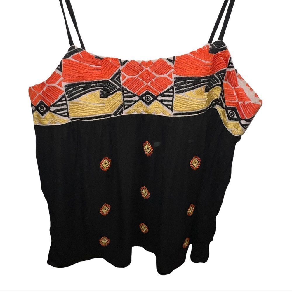 THML boho black spaghettini strap tank women’s medium